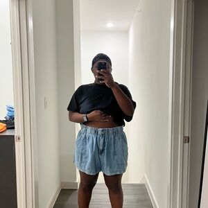 SHEIN Light Blue Jean Shorts